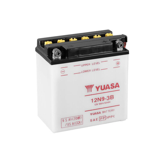 Conventional 12V battery NO ACID YUASA 12N9-3B