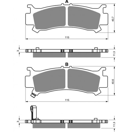 Brzdové obloženie GOLDFREN 384 AD