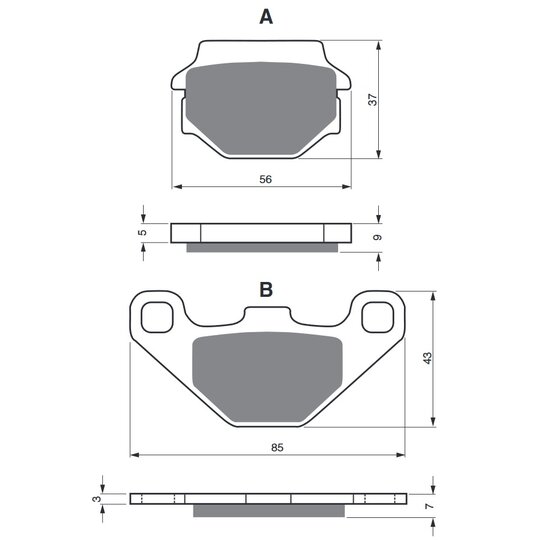 Brzdové obloženie GOLDFREN 084 AD