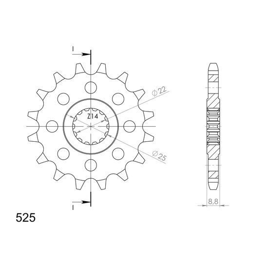 Reťazové koliečko SUPERSPROX CST-301:16