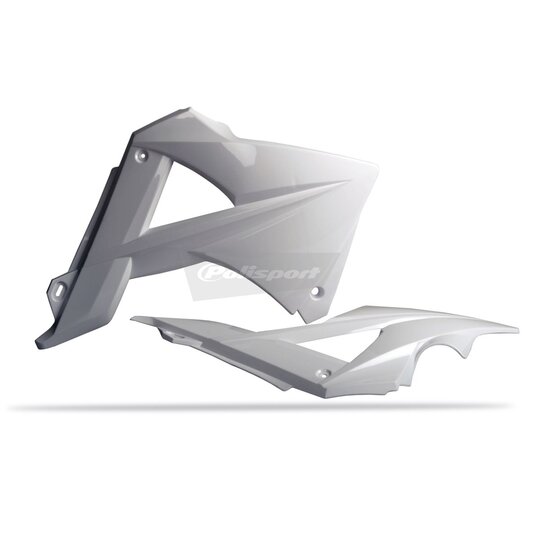 Spojler chladiča POLISPORT (pár) biela