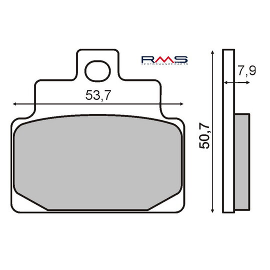Brzdové obloženie RMS 225100460 organické