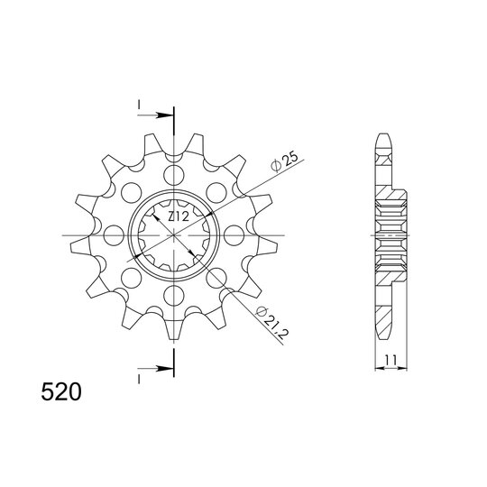 Reťazové koliečko SUPERSPROX CST-824:14 14T, 520