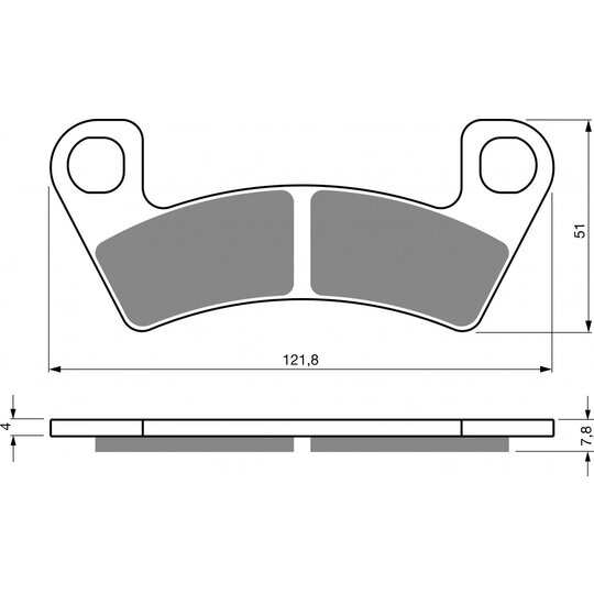 Brzdové obloženie GOLDFREN 409 S33 STREET FRONT