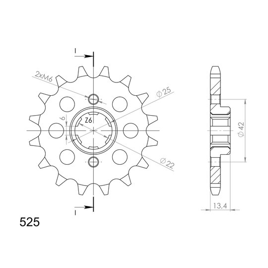 Reťazové koliečko SUPERSPROX CST-291:15 15T, 525