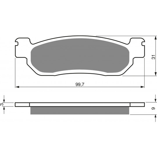 Brzdové obloženie GOLDFREN 146 S33 STREET FRONT