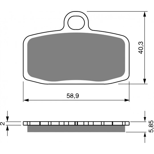 Brzdové obloženie GOLDFREN 308 S3