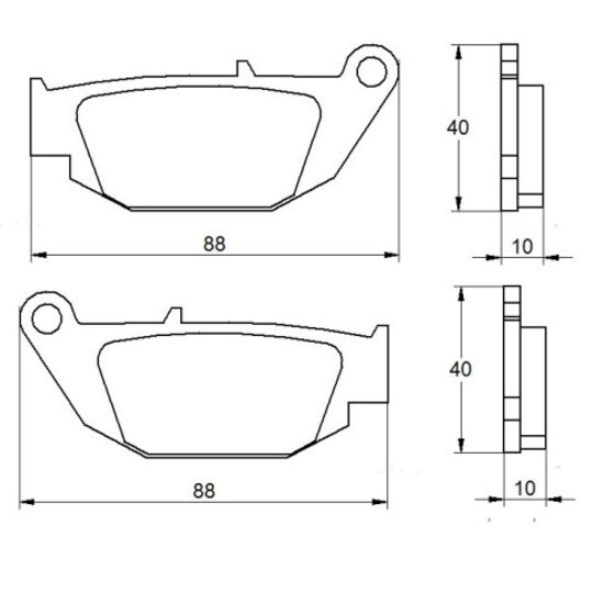 Brzdové obloženie ACCOSSATO AGPP181 OR