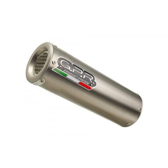 Koncovka výfuku Slip-on GPR M3 E4.BE.19.M3.TN Brushed Titanium including removable db killer and link pipe