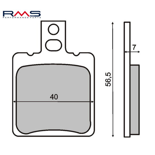 Brzdové obloženie RMS 225100010 organické