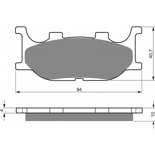 Brzdové obloženie GOLDFREN 099 GP6