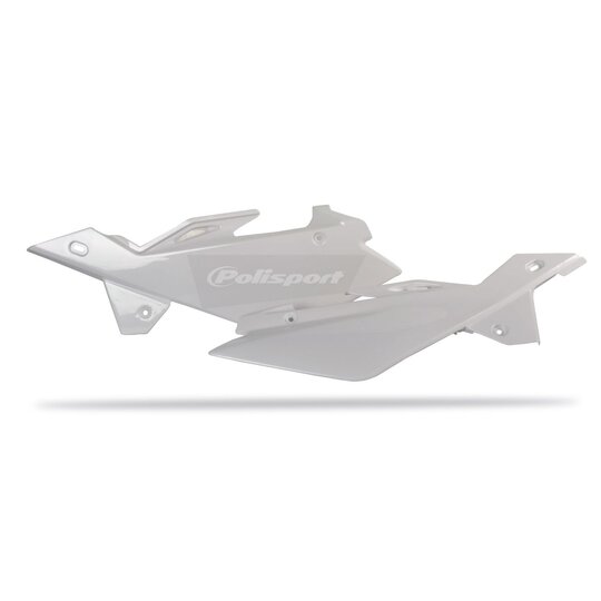 Bočné číslové tabuľky POLISPORT (pár) biela