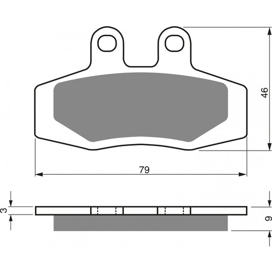 Brzdové obloženie GOLDFREN 026 K5