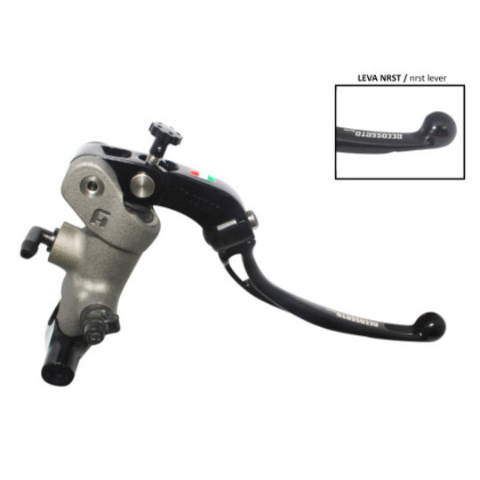 Radial brake master cylinder ACCOSSATO 19 x 20 with folding lever,black