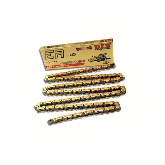 Závodná reťaz D.I.D Chain 520MX 120 L zlatá/čierna