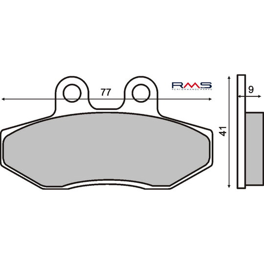 Brzdové obloženie RMS 225102720 organické