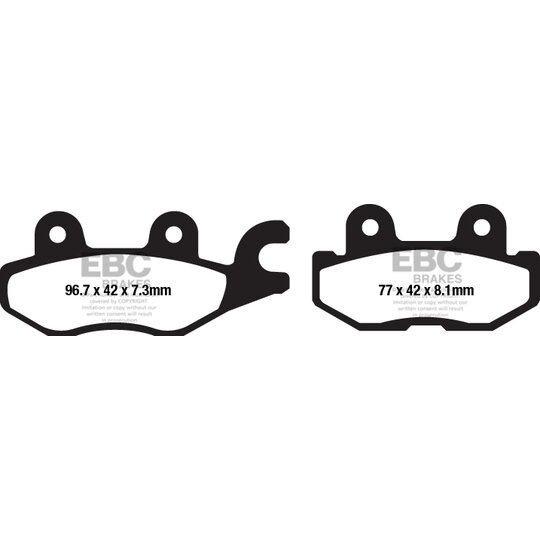 Brzdové obloženie EBC FA674TT