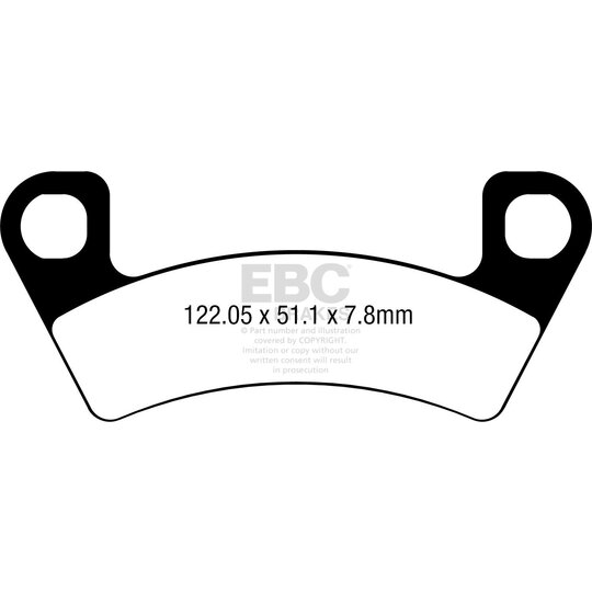 Brzdové obloženie EBC FA741TT