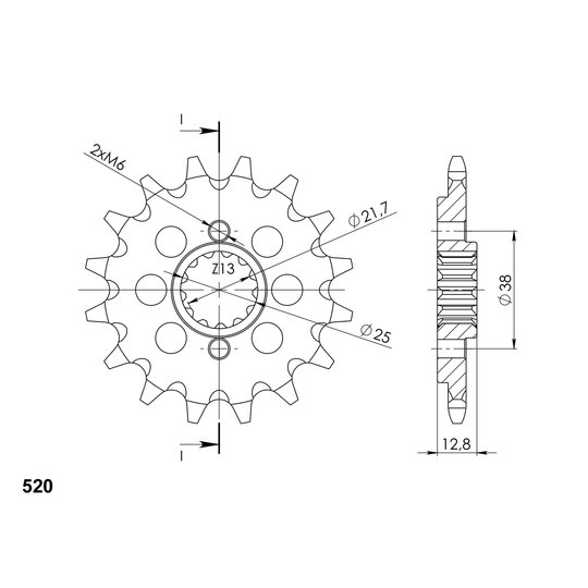 Reťazové koliečko SUPERSPROX CST-511:14 14T, 520