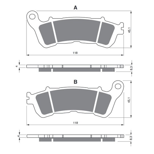 Brzdové obloženie GOLDFREN 257 S33 STREET FRONT
