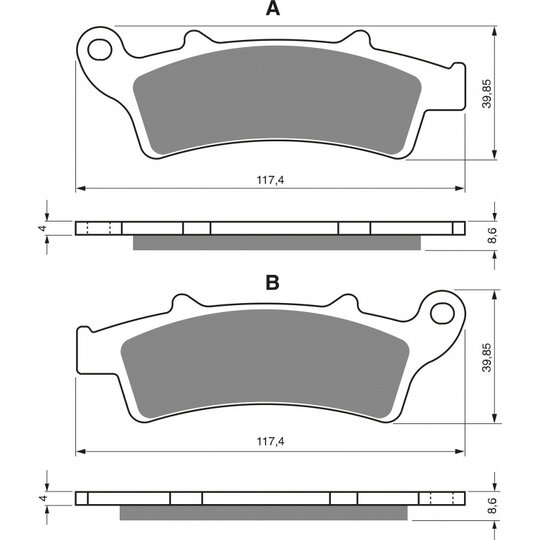 Brzdové obloženie GOLDFREN 193 S3