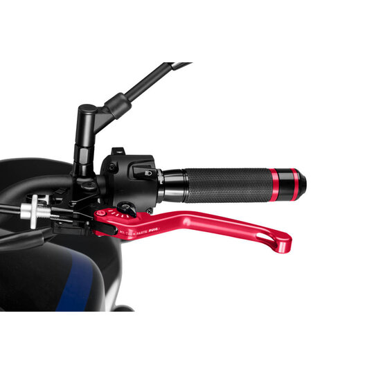 Páčka spojky bez adaptéra PUIG 3.0 220RN dlhé červeno/čierna