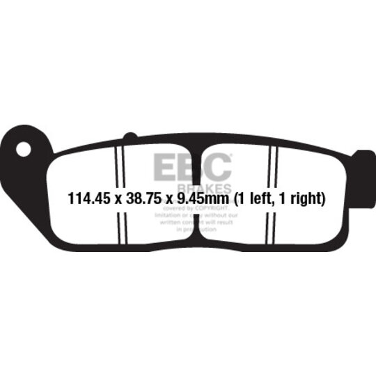 Brzdové obloženie EBC EPFA672HH