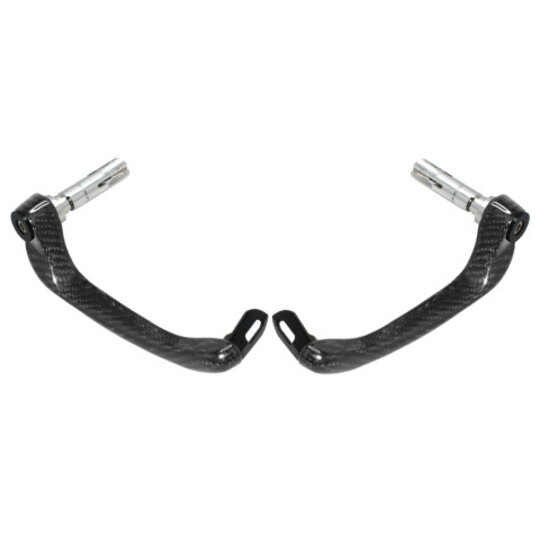 Lever guard ACCOSSATO with black eyelet and insert right + left , carbon