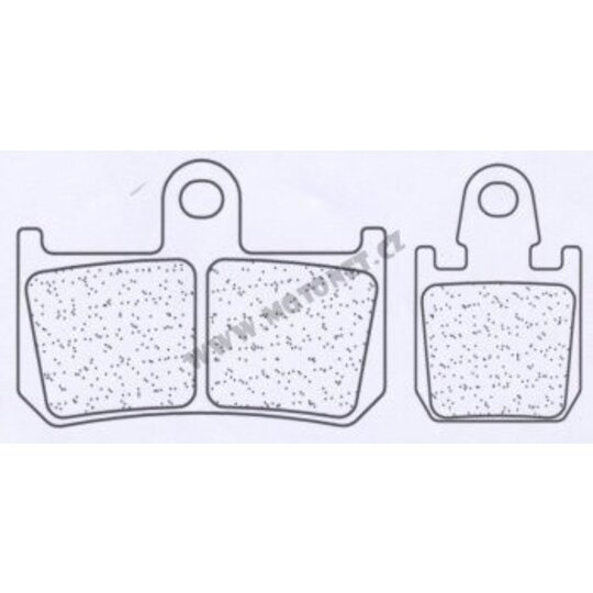 Brzdové obloženie CL BRAKES 1180 C60 (C59) (4 ks v sade