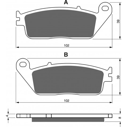 Brzdové obloženie GOLDFREN 022 AD  STREET