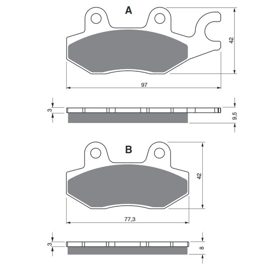 Brzdové obloženie GOLDFREN 088 S3