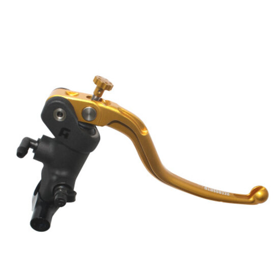 Radial brake master cylinder ACCOSSATO 19 x 18 with fixed lever,gold