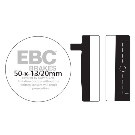 Brzdové obloženie EBC FA012