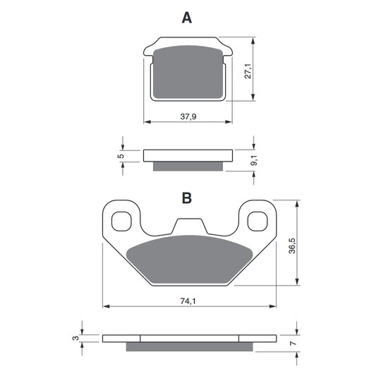 Brzdové obloženie GOLDFREN 320 K5