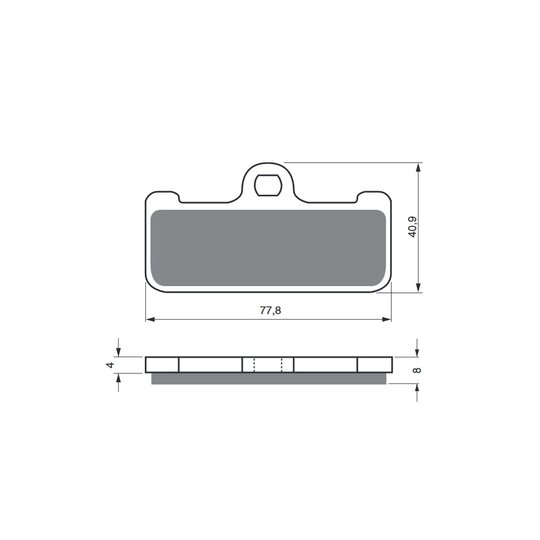 Brzdové obloženie GOLDFREN 116 AD