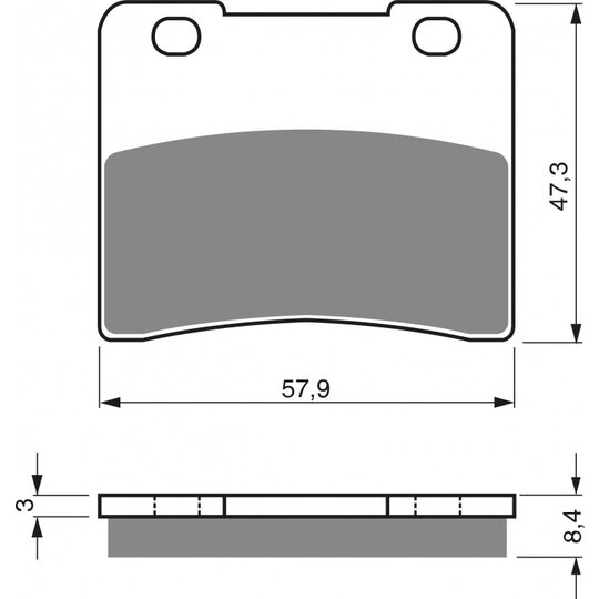 Brzdové obloženie GOLDFREN 172 AD  OFF-ROAD FRONT