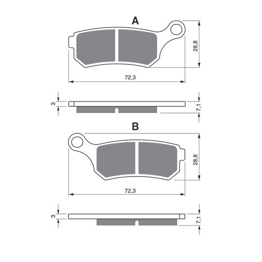 Brzdové obloženie GOLDFREN 319 S3