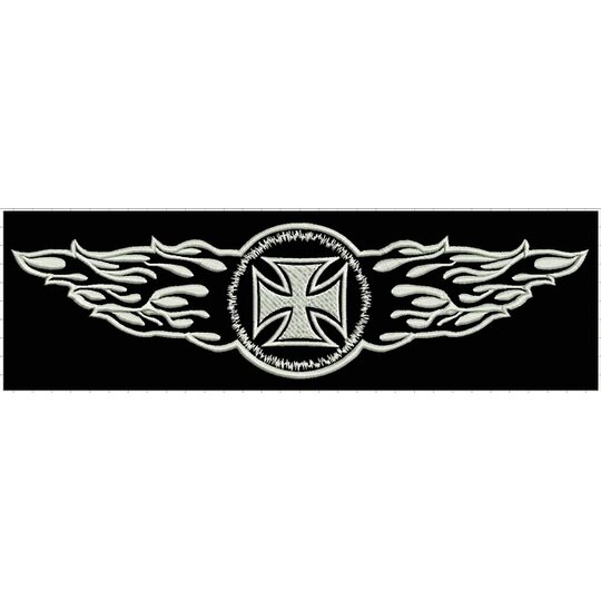 Nášivka plamene biela