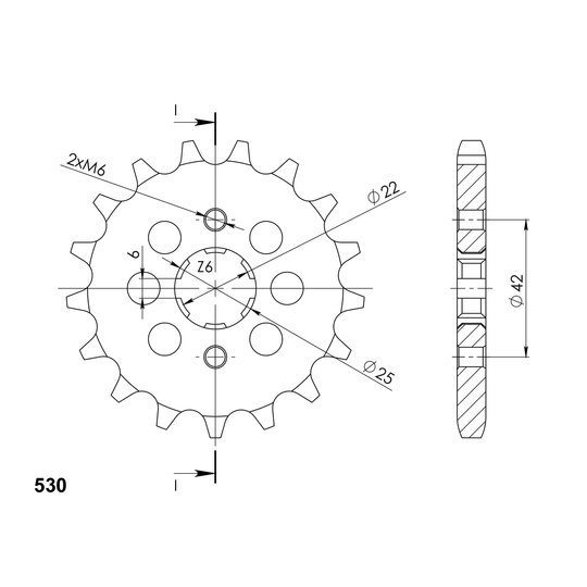Reťazové koliečko SUPERSPROX CST-278:15 15T, 530