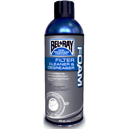 Čistič filtrov Bel-Ray FOAM FILTER CLEANER & DEGREASER (400 ml sprej)