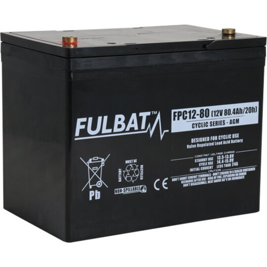 AGM batérie FULBAT FPC12-80 (T6)