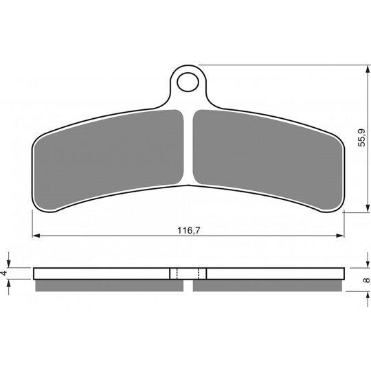 Brzdové obloženie GOLDFREN 130 S3