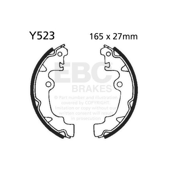 Brzdové čeľuste -sada EBC Y523