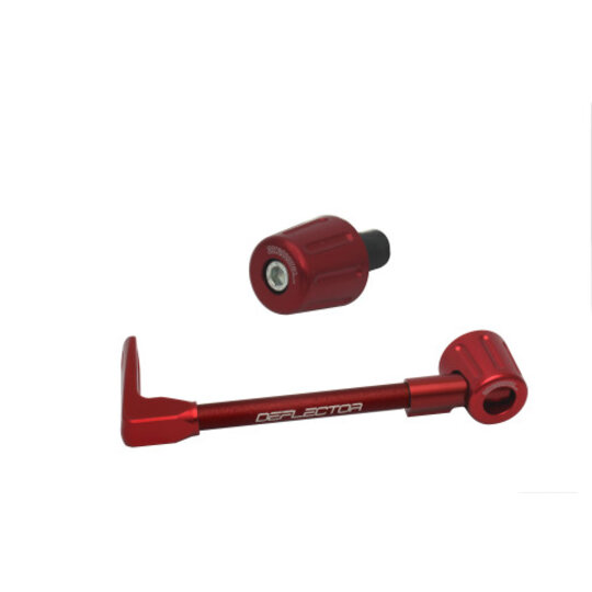 Lever guard ACCOSSATO with red hose and joint left, aluminium