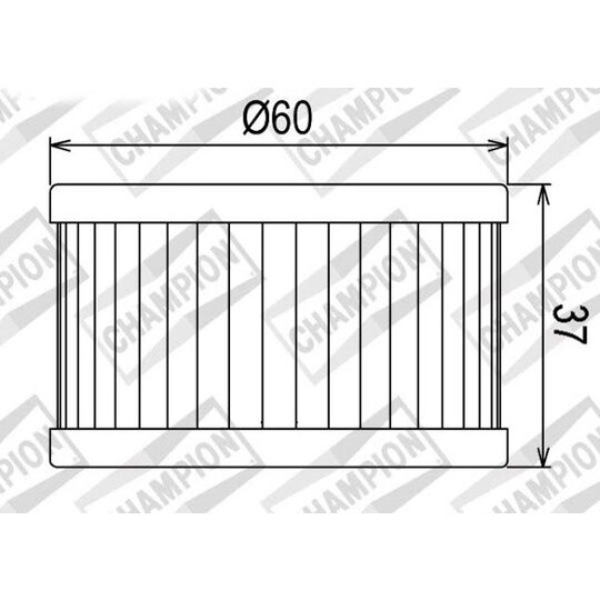 Olejový filter CHAMPION COF037 100609655
