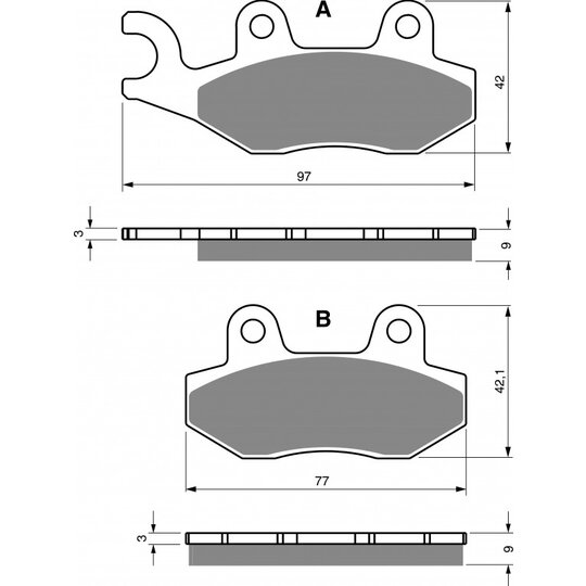 Brzdové obloženie GOLDFREN 334 S3