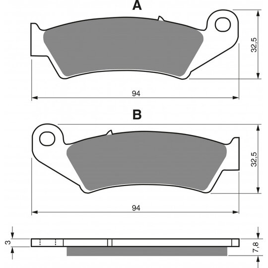 Brzdové obloženie GOLDFREN 004 S3