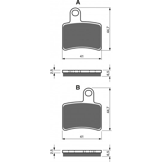 Brzdové obloženie GOLDFREN 228 S33 OFF-ROAD Zadná
