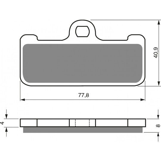 Brzdové obloženie GOLDFREN 116 S33 STREET FRONT