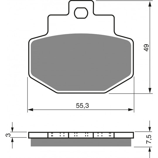 Brzdové obloženie GOLDFREN 186 S3